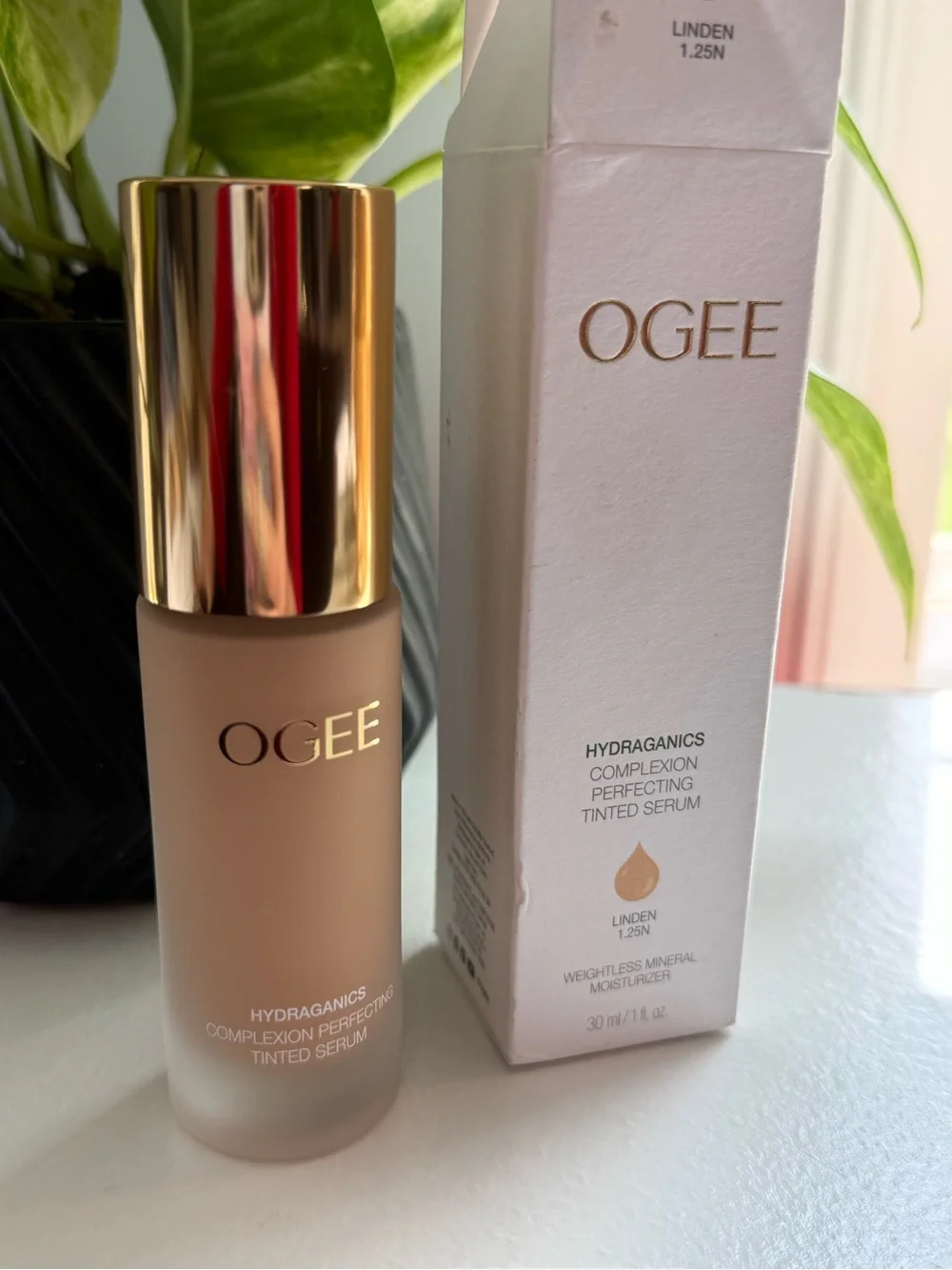 Ogee Hydrganics Complexion Perfecting Tinted Serum Linden 1.25N NEW 1oz